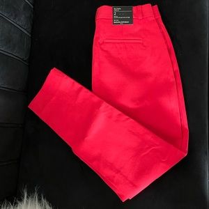 Banana Republic Red Mid-Rise Skinny Sloan Pant